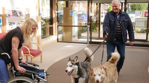 Did you know pets can visit the hospice?